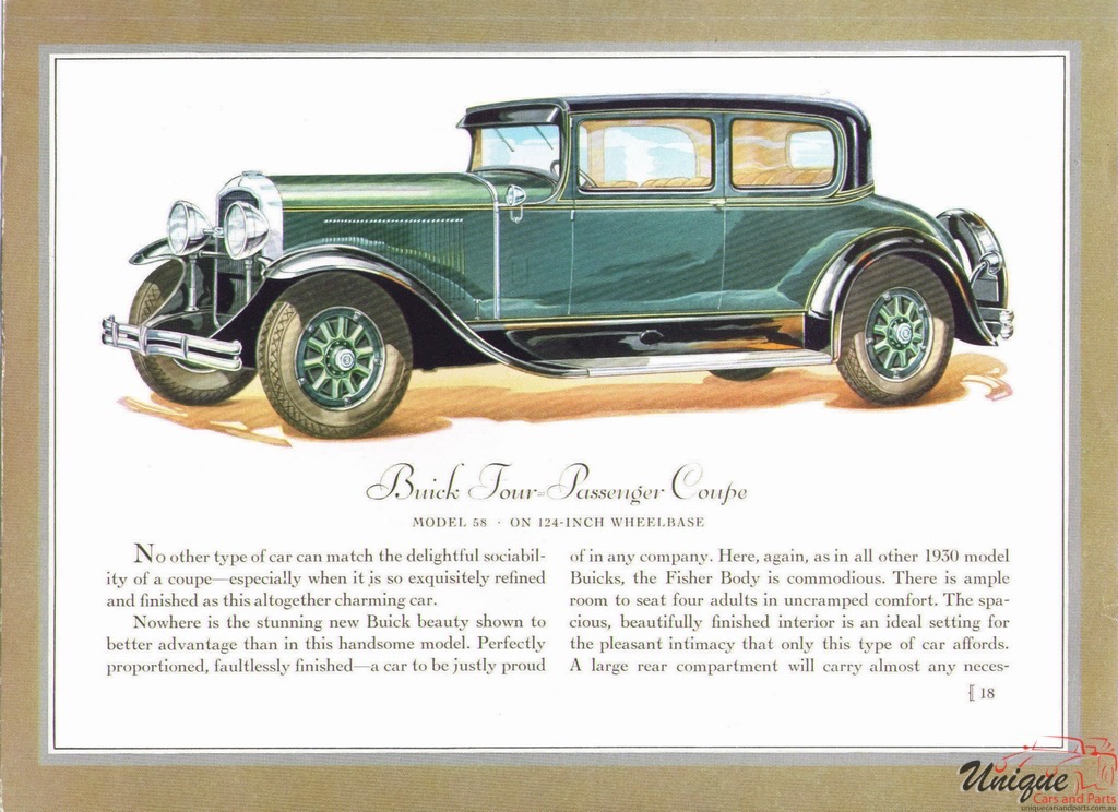 1930 Buick Prestige Brochure Page 24